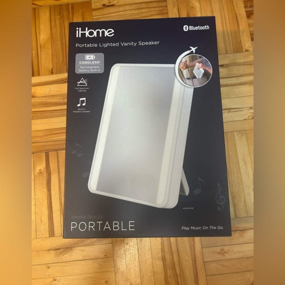 iHome Beauty Portable Lighted Speaker - White
